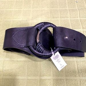 Gorgeous Leather & Elastic adjustable belt. New with tags